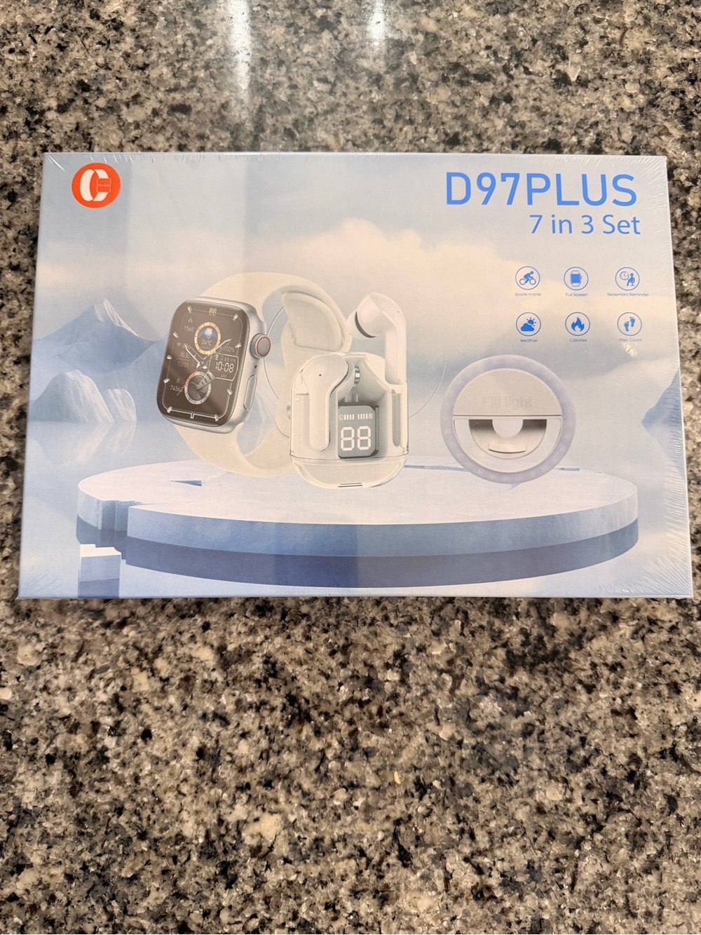 D97 plus smart watch +TWS earbuds ➕Mobile phone supplementary light